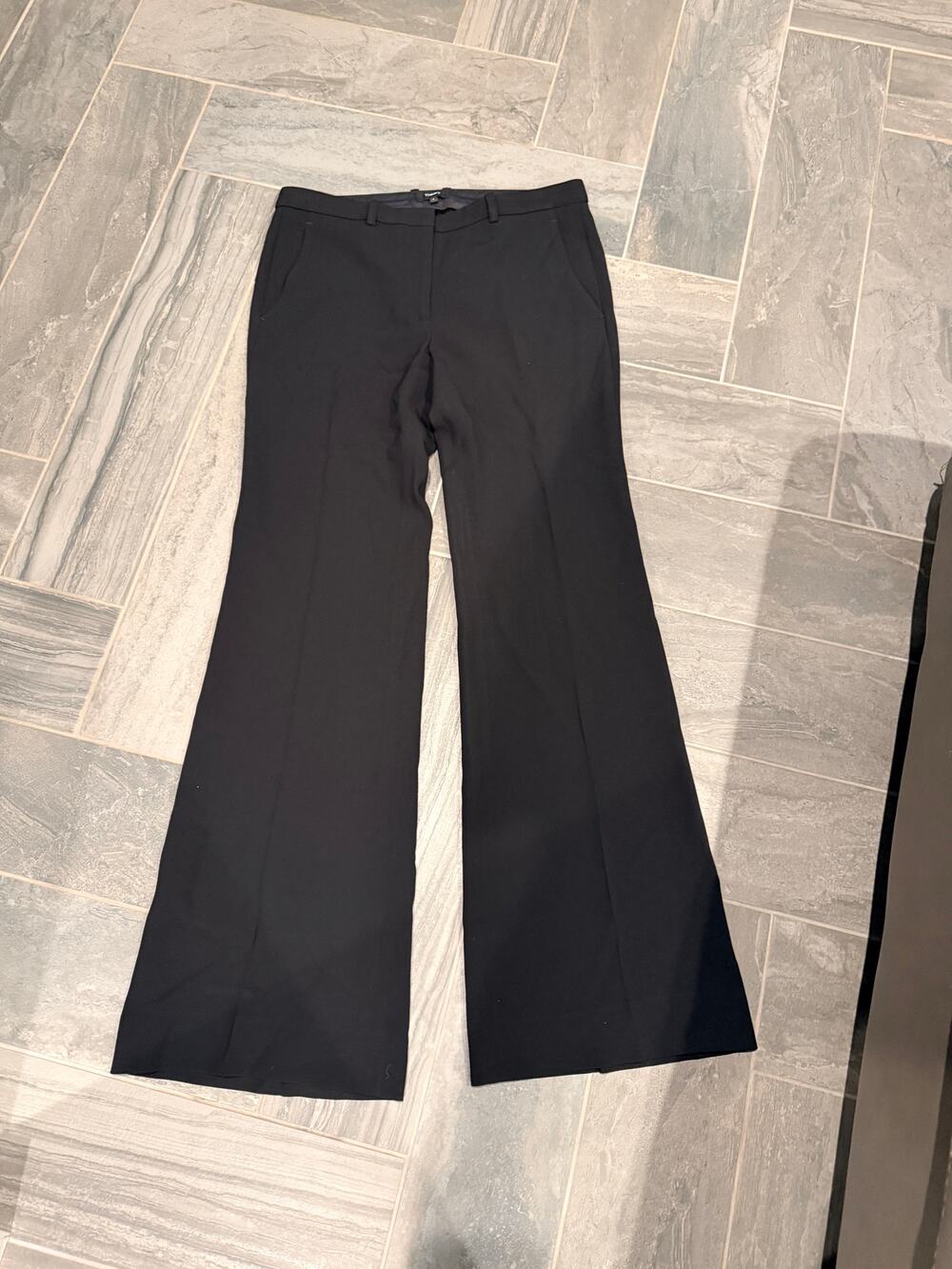 Theory Demitria 2 Admiral Crepe Trouser Pants Black